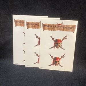 Pirates of the Caribbean Temporary Tattoos
